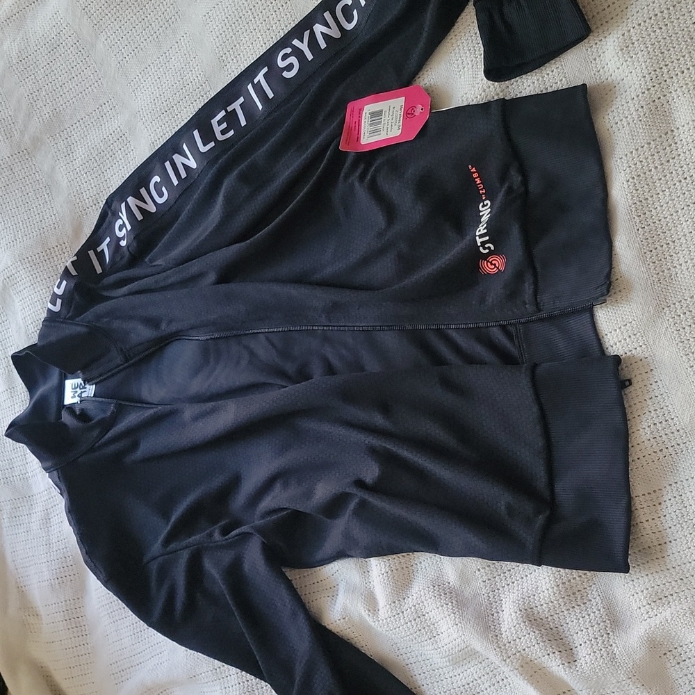 Strong by Zumba Instructor Track Jacket in Black sz M Marvelous